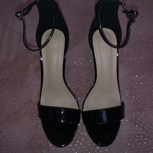 Black platform heels